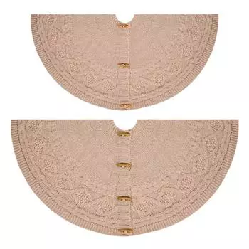 Чехол для основания рождественской елки Вязаные кисточки Юбка для рождественской елки Праздничные подарки Прямая поставка