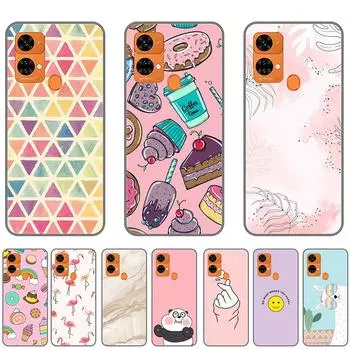 Чехол для Oukitel C33 Черный силиконовый чехол TPU для Oukitel C 33 Полная защита бампера Anti-Drop 6.8 дюймов C33-Style 1