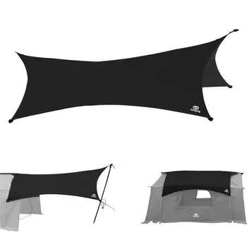 Чехол для палатки GOGlamping для отдельно стоящего туннеля на каноэ Может использоваться как одиночный кемпинг Палатка KANU для 1 УФ-зонта Сумка для хранения 280 x 190 280 x 190 см [Чехол