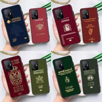 Чехол для паспорта Алжир Россия Сербия Испания для POCO F5 X5 X3 Pro X4 F4 GT F3 M5 C40 Чехол для Xiaomi 13 12 Lite 11T 12T Pro 12X POCO F5 Pro