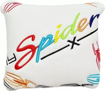 Чехол для паттера Чехол для гольфа для молотков Spider Putter Odyssey 2 Ball TaylorMade Magnet Spider Black X (Паук Белый)