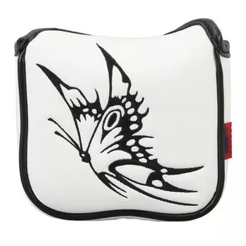 Чехол для паттера, чехол для головы, ПУ оболочка, плюшевая подкладка, нежная вышивка, защитный чехол для головы паттера, белый