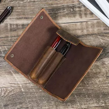 Чехол для перьевых ручек, сумка для ручек, футляры с 2 отделениями, органайзер для аксессуаров, компактный держатель для канцелярских принадлежностей для Small