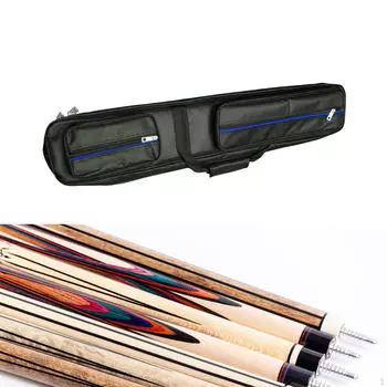 Чехол для переноски бильярдного кия Сумка из ткани Оксфорд Контейнер 1/2 Carrier синий