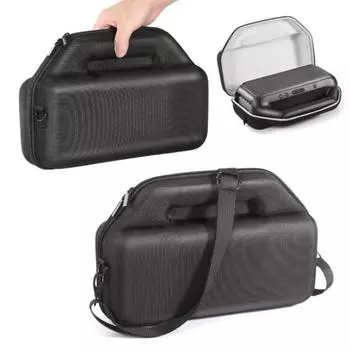 Чехол для переноски динамика Yousheng с большой емкостью, застежкой-молнией, ударопрочный, прочный, жесткий чехол для динамика Soundcore Boom 2 чёрный
