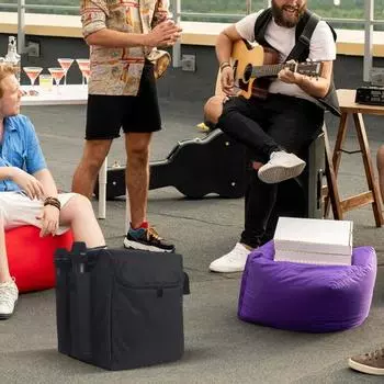 Чехол для переноски динамика Yousheng с плечевым ремнем, застежкой-молнией, большой вместимостью, водонепроницаемая портативная дорожная сумка для PartyBox Essential чёрный