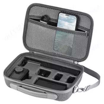 Чехол для переноски DJI Osmo Action 5 Pro Портативная сумка для хранения Водонепроницаемый дорожный чехол для DJI Osmo Action 5 Pro Аксессуары для камеры серый