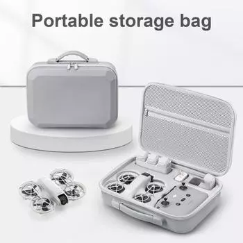 Чехол для переноски дрона DJI Neo с ручкой и плечевым ремнем, противоударный, искусственный