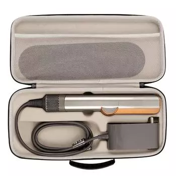 Чехол для переноски EVA Hard Case, ударопрочный, устойчивый к царапинам, дорожная сумка для хранения выпрямителя для волос Dyson Airstrait HT01 серый