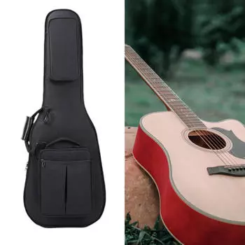 Чехол для переноски гитары с карманом из ткани Оксфорд, чехол для концерта и боковой ручкой, портативный