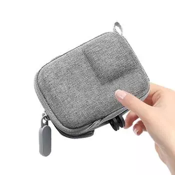 Чехол для переноски GoPro 12 11 10 9 8 7 Экшн-камера Сумка для хранения Чехол Жесткий дорожный чехол с карабином Сумка для корпуса камеры чёрный