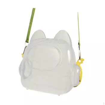 Чехол для переноски хомяка клетка для домашних животных общительный прозрачный среда обитания дышащий маленький зверек