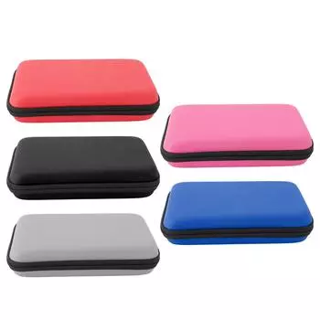 Чехол для переноски игровой консоли, портативный, с внутренним карманом на 8 игровых слотов, защитный чехол для путешествий с жестким корпусом Black