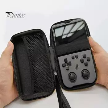 Чехол для переноски игровой консоли XU10, Miyoo Mini Plus, Miyoo Mini+, ANBERNIC RG35XX, противоударный портативный защитный чехол с твердым корпусом из ЭВА белый