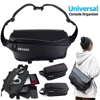 Чехол для переноски, переносная сумка для хранения, черная сумка через плечо для PS5 Portal/Legion GO H