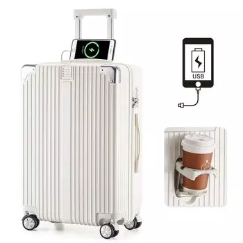 Чехол для переноски RAISE с сумкой для переноски чашек и USB Ultra, в комплект входит замок TSA, молния, двойной дорожный деловой чемодан объемом 41 л, держатель для ручной клади, порт,