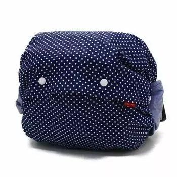 Чехол для переноски ребенка, 2 года гарантии, точечный рисунок с инструкцией по использованию, точечный рисунок, темно-синий с белым [Rukako] [размер бедра] 80-012 ([Совместимо с бедрами]
