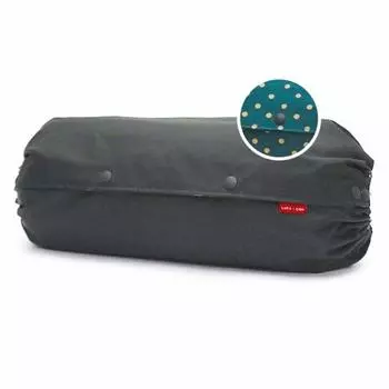 Чехол для переноски ребенка, инструкция по использованию, 2 года, водоотталкивающая отделка, двусторонний водоотталкивающий, черный с зелеными точками [Rukako] [размер L], гарантия включена в комплект,