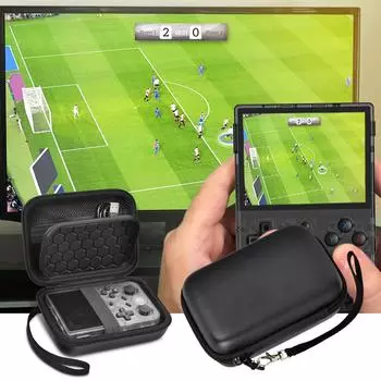 Чехол для переноски RG353V/ RG35XX/ RG353VS Чехол для переноски EVA для игрового плеера Легкий водонепроницаемый Полная защита