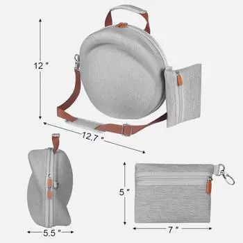 Чехол для переноски, совместимый с защитным чехлом для беспроводного динамика Harman Kardon ONYX 7, чехол для динамика, защитная сумка чёрный