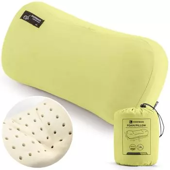 Чехол для переноски сумки для кемпинга No Neck Memory Foam Urethane, подходит для всех вариантов: Cool A Warm B Camping Camping Camping Sleeping in Travel Pillow, зелёный