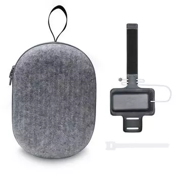 Чехол для переноски, устойчивый к царапинам, переносная сумка для хранения с наручным ремешком, встроенным сетчатым карманом, сумка для переноски аксессуаров Apple Vision Pro