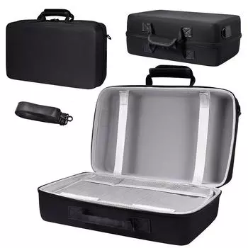 Чехол для переноски, устойчивый к царапинам, жесткий чехол с плечевым ремнем, портативная сумка для хранения для PS5 Slim, для контроллера консоли PS5 Slim чёрный