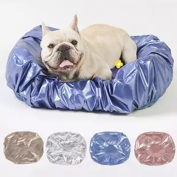 Чехол для питомника для домашних животных, пыленепроницаемый, высокоэластичный, противоскользящий, чехол для кровати для собак M розовый