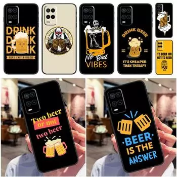 Чехол для пива и алкоголя для OPPO A15 A16 A3S A5S A5 A9 A31 A53 A52 A72 A83 A91 A93 A54 A74 A94 Задняя крышка OPPO A5 2020