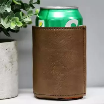 Чехол для пивной бутылки для папы, рукав из искусственной кожи, сохраняет напитки холодными, отличный подарок на День отца, день рождения или любой особый случай хаки