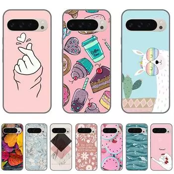 Чехол для Pixel 9 Pixel9 Pro XL Черный силиконовый мягкий TPU Роскошный чехол для Pixel 9 Pro Полная защита ударопрочный Pixel 9 Pro XL белый