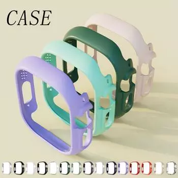 Чехол для ПК без пленки для Apple Watch Ultra 2/Ultra 49 мм для iwatch Ultra 2 Защитная пленка для экрана Защитный чехол Полный бампер Аксессуары 49mm for apple watch прозрачный