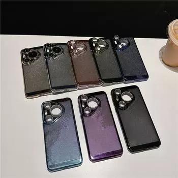 Чехол для ПК с полным покрытием и рассеиванием тепла, пленка для объектива для Huawei Pura 70 P60 P50 P50E Pro Art Ultra, защитная задняя крышка P50/P50E чёрный