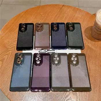 Чехол для ПК с полным покрытием и рассеиванием тепла, с пленкой для объектива для Honor 200 100 Pro, защитная задняя крышка For Honor 100 чёрный