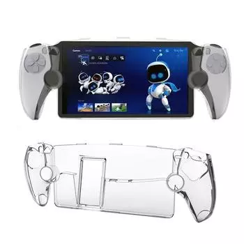 Чехол для ПК с защитой от царапин, чехол для портативной игровой консоли с подставкой, прозрачный чехол для контроллера игровой консоли для Playstation Portal