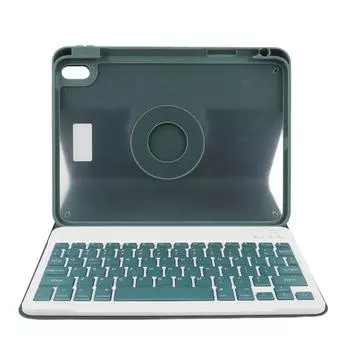 Чехол для планшета 10,9 дюйма со встроенным держателем для карандашей и съемной клавиатурой Bluetooth, защитный чехол для планшета зелёный