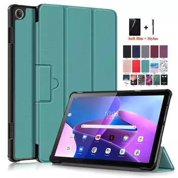 Чехол для планшета, чехол для Lenovo Tab M10, 3-го поколения, 10,1 дюйма, откидная подставка, магнитный смарт-чехол для Lenovo Tab M10, чехол, 3-го поколения, TB328XU TB328FU Kids M10 Gen 3 Tb-328f x чёрный