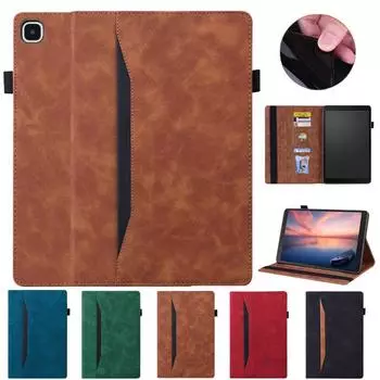 Чехол для планшета Чехол для планшета Galaxy Tab A8 A 8 0 2019 SM X205 X200, чехол из искусственной кожи Business Folio для Samsung Tab A T290 A8, чехол 2022 Tab A8 10.5 Sm-x200 чёрный