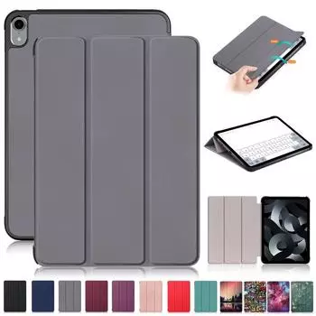 Чехол для планшета для Ipad 10-го поколения, чехол 10,9, тройной кожаный чехол с магнитной подставкой, умный чехол для планшета для Funda Ipad 10, 10-го поколения, 2022, чехол Ipad 10th Gen 2022 миндальный