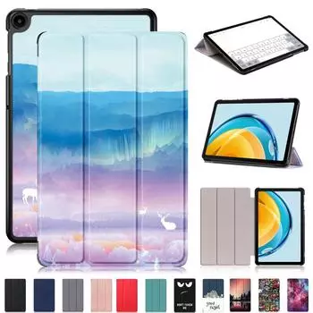 Чехол для планшета Funda для Huawei Matepad Se 10,4 дюйма 2022 Чехол Ags5-l09/w09 кожаный складной окрашенный чехол для Huawei Matepad Se 10,4 Чехол for Matepad Se 10.4 миндальный