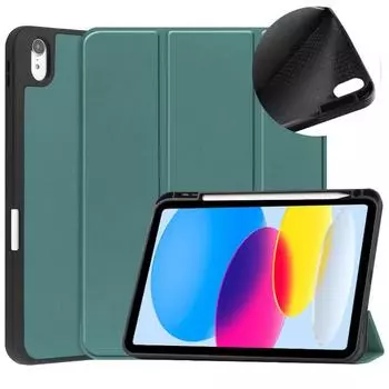 Чехол для планшета Funda для iPad 10-го поколения 10 9 дюймов, 2022, чехол с подставкой для карандашей, задняя крышка из ТПУ для Apple iPad 10 10gen, чехол для планшета for Ipad 10.2 2022 миндальный