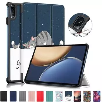 Чехол для планшета Huawei Matepad 10 4 Honor Pad V6 V7 Pro, чехол с откидной подставкой, умный чехол для Honor Pad V6 V 6, чехол для планшета Huawei Matepad 10,4 for Honor V6 2020 чёрный