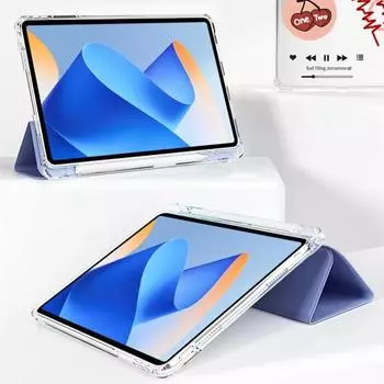 Чехол для планшета Huawei MatePad Pro 11 2022 с отделением для ручки, подставка для сна, пробуждения, мягкий чехол, прозрачный защитный чехол For MatePad Pro 11 2022 чёрный