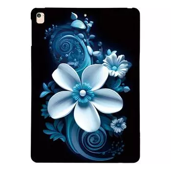 Чехол для планшета iPad 9,7 дюйма (2018)/(2017)/Air 2/Air (2013) Тонкий мягкий чехол из ТПУ с печатью Black Orchid