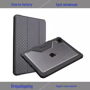 Чехол для планшета iPad Air 10.9 с отделением для ручки — защитный кожаный чехол iPad Pro 11 2018/ 2020/2021/2022 серый