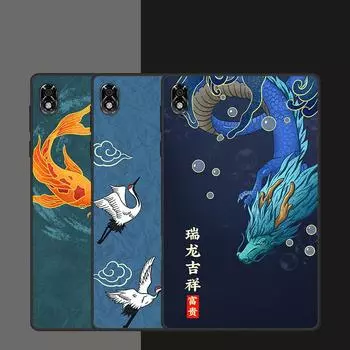 Чехол для планшета Lenovo Legion Y700 2023, мягкий силиконовый матовый чехол в китайском стиле для планшета Lenovo Legion Y700, 3D-чехол с изображением мультяшного животного-дракона For Legion Y700 (2022)