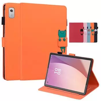 Чехол для планшета Lenovo Tab M9 2023, чехол с милым котом и пандой, мягкий магнитный чехол из ТПУ для планшета, чехол для Lenovo Tab M9 TB310FU, детский чехол Tab M9 Tb-310fu чёрный