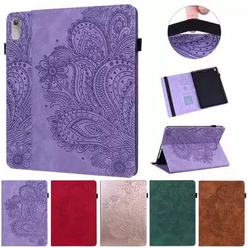 Чехол для планшета Lenovo Tab P11 Gen2 Gen 2, чехол 11,5 дюймов, мягкий силиконовый чехол из ТПУ с милым цветочным тиснением для Lenovo Tab P11 2nd Gen 2022 TB350FU, чехол Tab P11 Gen 2 (11.5) коричневый