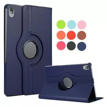 Чехол для планшета Lenovo Tab P12 Pro Xiaoxin Pad Pro 12,6, чехол для планшета, вращающаяся на 360 градусов откидная подставка, задняя крышка для Lenovo P12 Pro, чехол for Tab P12 Pro 12.6 чёрный