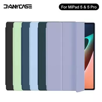 Чехол для планшета Mi Pad 5 Pro с поддержкой магнитной зарядки, автоматическое пробуждение для MiPad 5 Pro, чехол из искусственной кожи, защитный чехол для планшета Mi Pad 5 Pro темно-синий